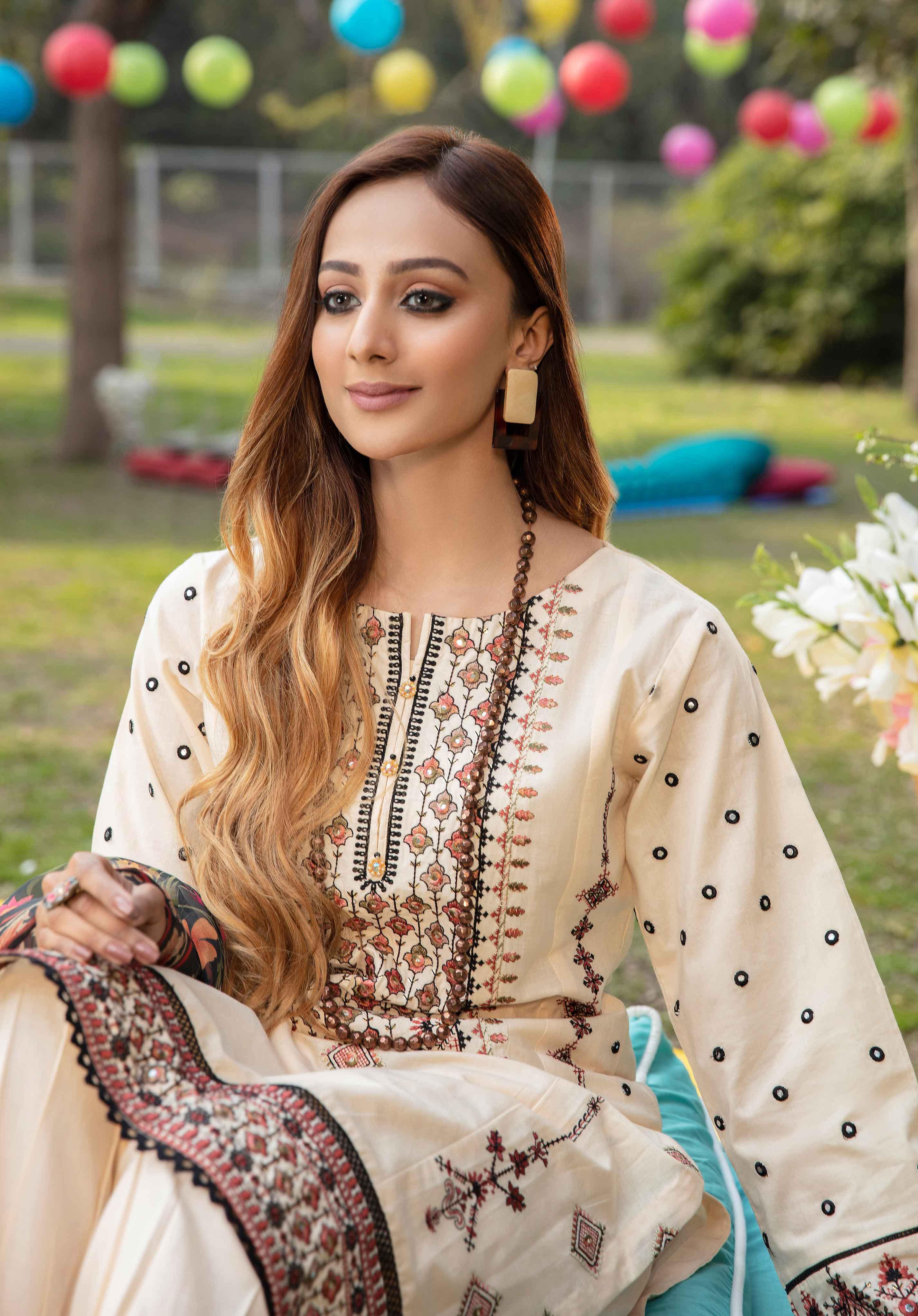 Sindhi embroidered suit