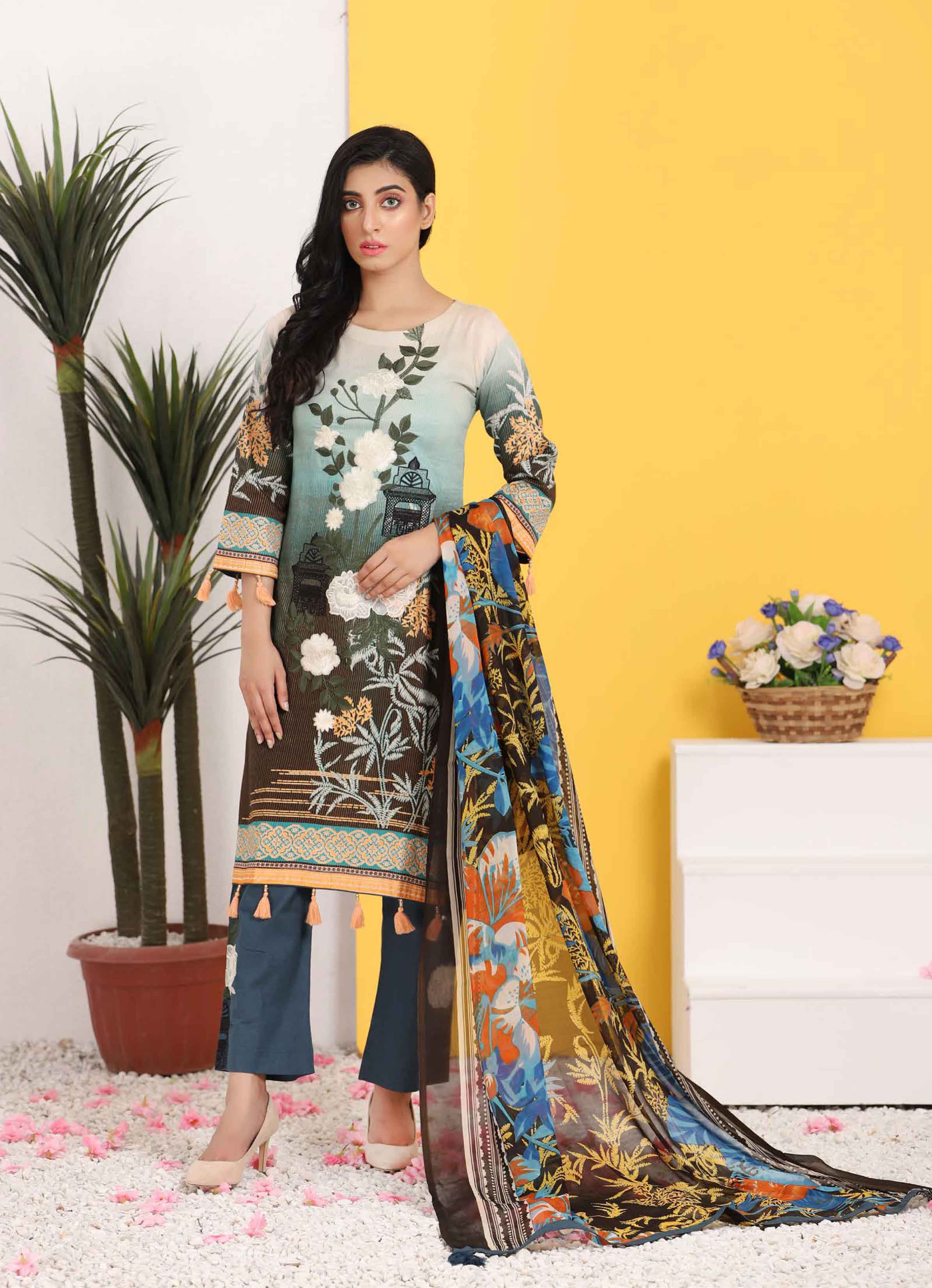 Simrans Summer Collection Ready to Wear Lawn Outfit ILSR19