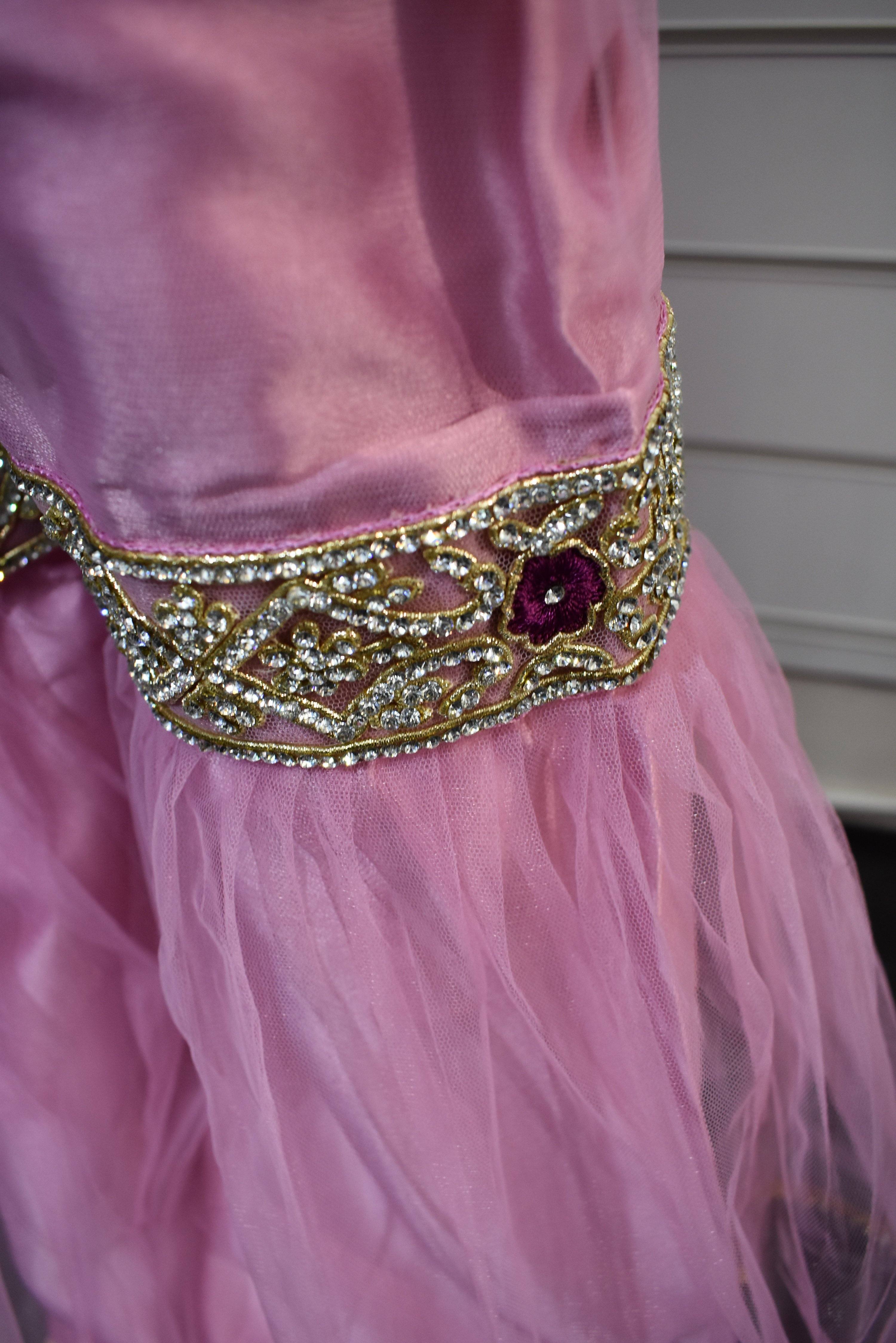 Sobia Nazir Inspired Kids 3 Piece Stone Work Gharara Wedding Outfit - Desi Posh